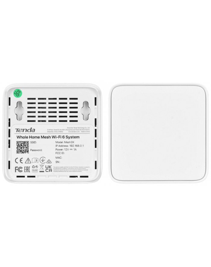 System Mesh Tenda EX3 (2-pack) WiFi 6 AX1500 1xLAN 1xWAN główny