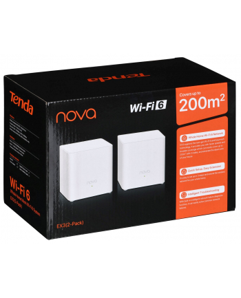 System Mesh Tenda EX3 (2-pack) WiFi 6 AX1500 1xLAN 1xWAN