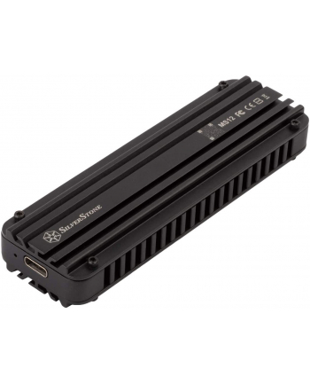 no name SilverStone MS12 M2 SSD Futerał USB 32 - czarny nr 1