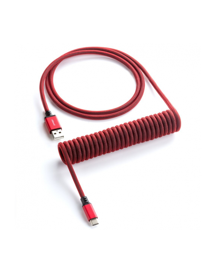 no name CableMod Classic Spiralny USB-C do USB Typu A, Republic Red - 150cm główny