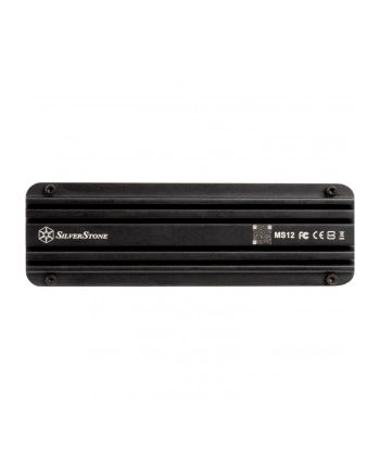 no name SilverStone MS12 M2 SSD Futerał USB 32 - czarny