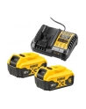D-EWALT starter set battery kit DCB1104P2, 18 volts, charger (yellow/Kolor: CZARNY, 2x Li-ion battery 5.0 Ah) - nr 1