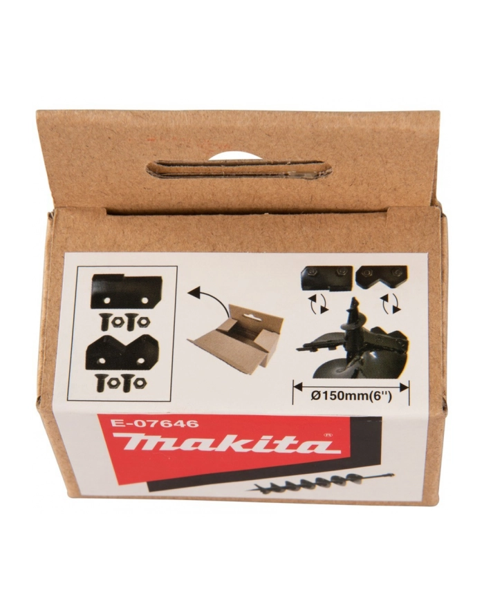 Makita replacement blade for earth drill 150mm (2 pieces (flat + pointed)) główny