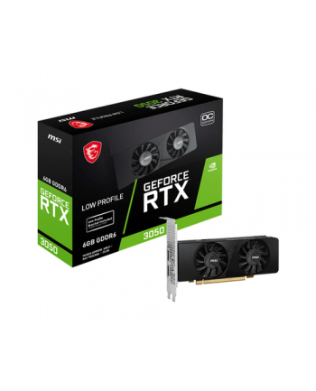 Karta VGA MSI GeForce RTX 3050 LP 6G OC 6GB GDDR6 96bit 2xHDMI+DP PCIe4.0