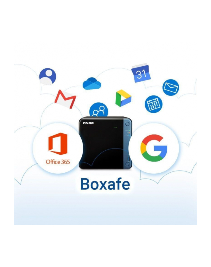 Licencja QNAP Boxafe dla Microsoft Office365 dla 10 użytkowników na 1 rok główny