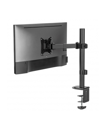 Uchwyt biurkowy do monitora LCD Maclean MC-572N pojedyncze ramię, VESA 75x75 oraz 100x100, 17-32'', 9kg