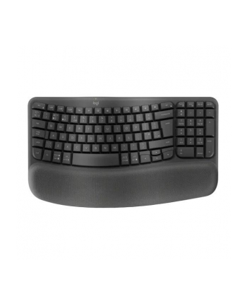 Klawiatura bezprzewodowa Logitech Wave Keys For Business czarna ergonomiczna