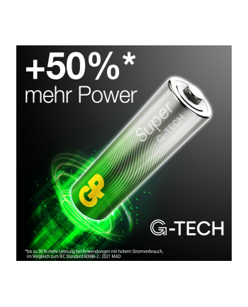  Bateria alkaliczna AAA / LR03 GP Super Alkaline G-TECH - 4 sztuki