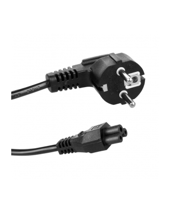 Kabel zasilający typu koniczynka Maclean, 3 pin, wtyk (wersja europejska), 1.5m, MCTV-857