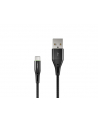  Kabel USB 2.0 Type-C(M) - AM 1m oplot czarny led Natec Prati - nr 4