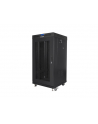 Szafa instalacyjna stojąca 19'' 22U 600x600 czarna drzwi perforowane LCD Lanberg (flat pack) - nr 2