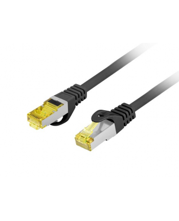 Patchcord Lanberg S/FTP kat.6A 5m LSZH CU fluke passed czarny