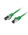 Patchcord Lanberg S/FTP kat.8.1 0,5m LSZH CU fluke passed zielony - nr 1