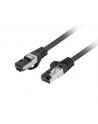 Patchcord Lanberg S/FTP kat.8.1 1m LSZH CU fluke passed czarny - nr 1