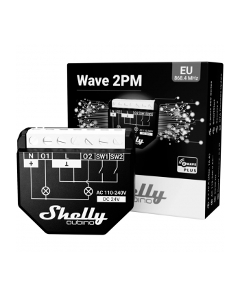 Shelly Wave 2PM, relay (Kolor: CZARNY, pack of 4)