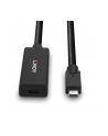 Lindy USB 3.2 Gen 2 active extension cable, USB-C male > USB-C female (Kolor: CZARNY, 5 meters) - nr 19