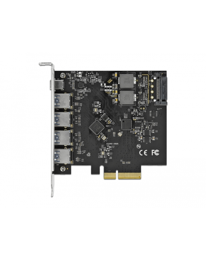 DeLOCK PCI Express x4 card for 1 x USB Type-C + 4 x USB Type-A, interface card główny