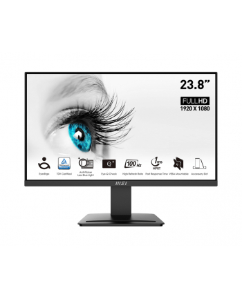 MSI PRO MP2412D-E, LED monitor - 24 -  Kolor: CZARNY, FullHD, AMD Free-Sync, HDMI, 100Hz panel
