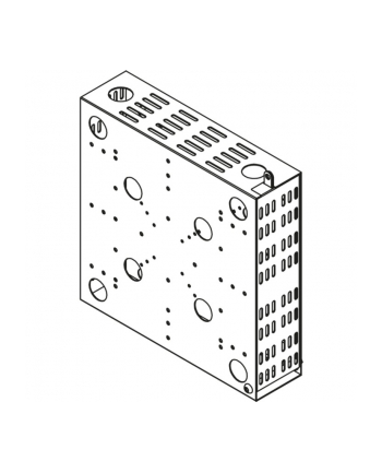 HAGOR HP PC Box, holder (Kolor: CZARNY, MODULARNY display holder)