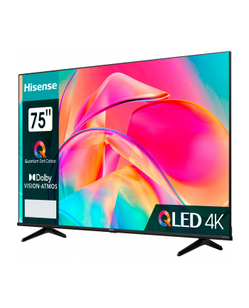 Hisense 75E77KQ PRO, LED TV - 75 - silver, UltraHD/4K, triple tuner, HDR10+, WLAN, LAN, Bluetooth, 120Hz panel