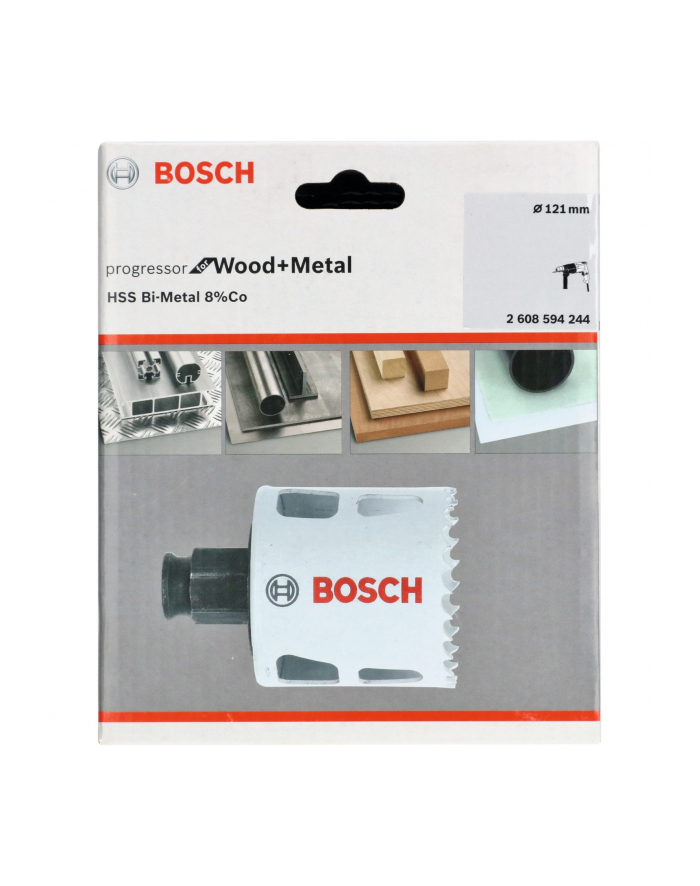 bosch powertools Bosch hole saw BiM Progressor for Wood ' Metal, 121mm (4.3/4) główny