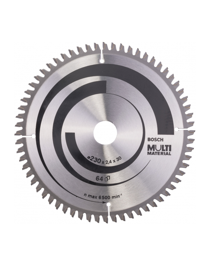 bosch powertools Bosch circular saw blade Multi Material, 230mm, 64Z (bore 30mm, for hand-held circular saws) główny