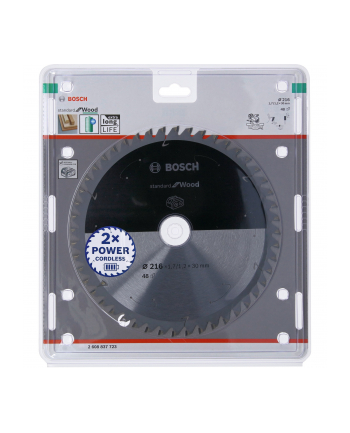 bosch powertools Bosch circular saw blade Standard for Wood, 216mm, 48Z (bore 30mm, for cordless chop saws)