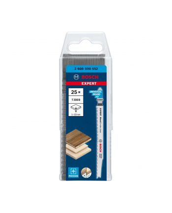 bosch powertools Bosch Expert jigsaw blade T 308 B 'Wood 2-side clean' (25 pieces)
