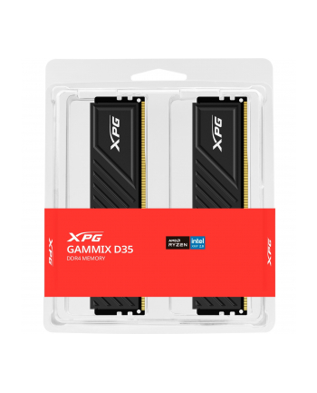 ADATA DDR4 - 32GB - 3600 - CL - 18 (2x 16 GB) dual kit, RAM (Kolor: CZARNY, AX4U360016G18I-DTBKD35, XPG Gammix D35, INTEL XMP)