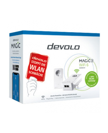 devolo Magic 2 WiFi 6 Starter Kit, Powerline (2 adapters)