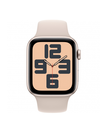 Apple Watch SE (2023), Smartwatch (Polarstern, 44 mm, Sport Band, Aluminum)