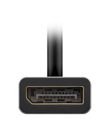 goobay USB adapter, USB-C plug > DisplayPort socket (Kolor: CZARNY/silver, 15cm, up to 8K @ 60Hz)