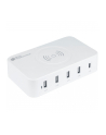 Good Connections USB desktop charging station 60 watts, 5-port (Kolor: BIAŁY, 10W Qi wireless charging, USB-A, USB-C) - nr 11