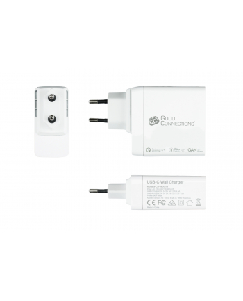 Good Connections USB quick charger 100 Watt, 3-Port (Kolor: BIAŁY, GaN technology, PD 3.0, QC 4+)