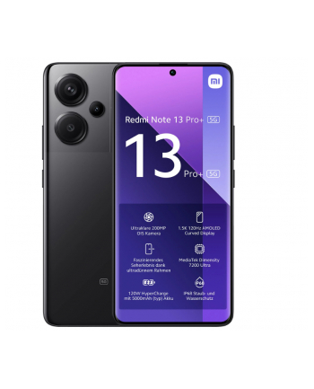 Xiaomi Redmi Note 13 Pro+ - 6.67 - 512GB, Mobile Phone (Midnight Black, System Android 13, 5G)