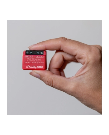 Shelly Plus 1PM Mini Gen3, relay (red)