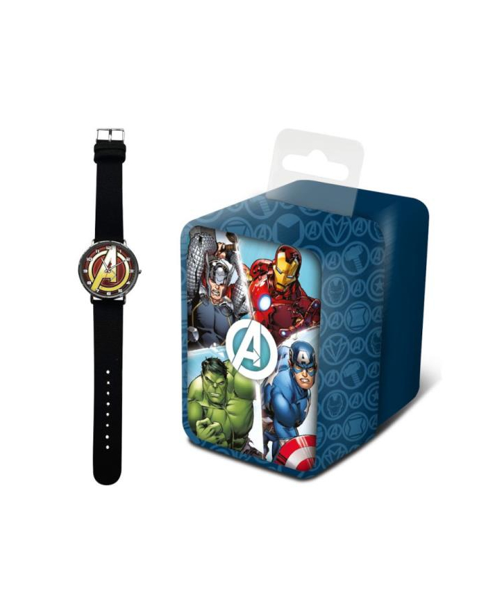 Zegarek analogowy w metalowym opakowaniu Avengers MV15786 Kids Euroswan główny