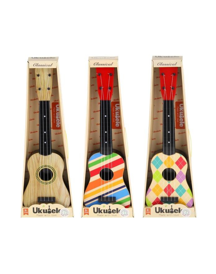 inni Gitara ukulele 4 struny 57cm mix cena za 1 szt główny