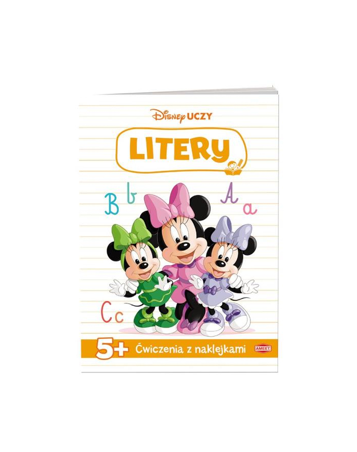ameet Książeczka Disney uczy. Minnie. Ćwiczenia z naklejkami. Litery UDN-9307 główny