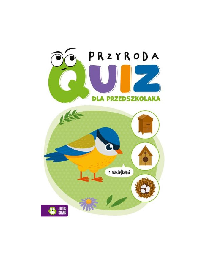 zielona sowa Książeczka Quiz dla przedszkolaka. Przyroda główny