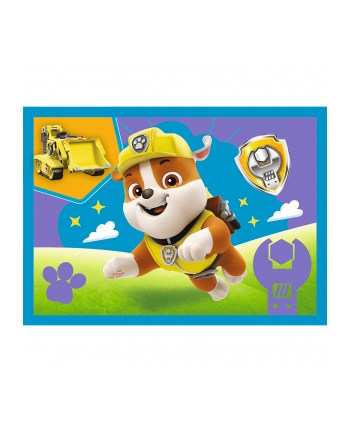 Puzzle 4w1 Biegnące Pieski. Psi Patrol PAW PATROL 34628 TREFL