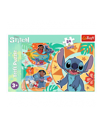 Puzzle 24el Maxi Wesoły dzień Lilo'amp;Stitch 14365 TREFL