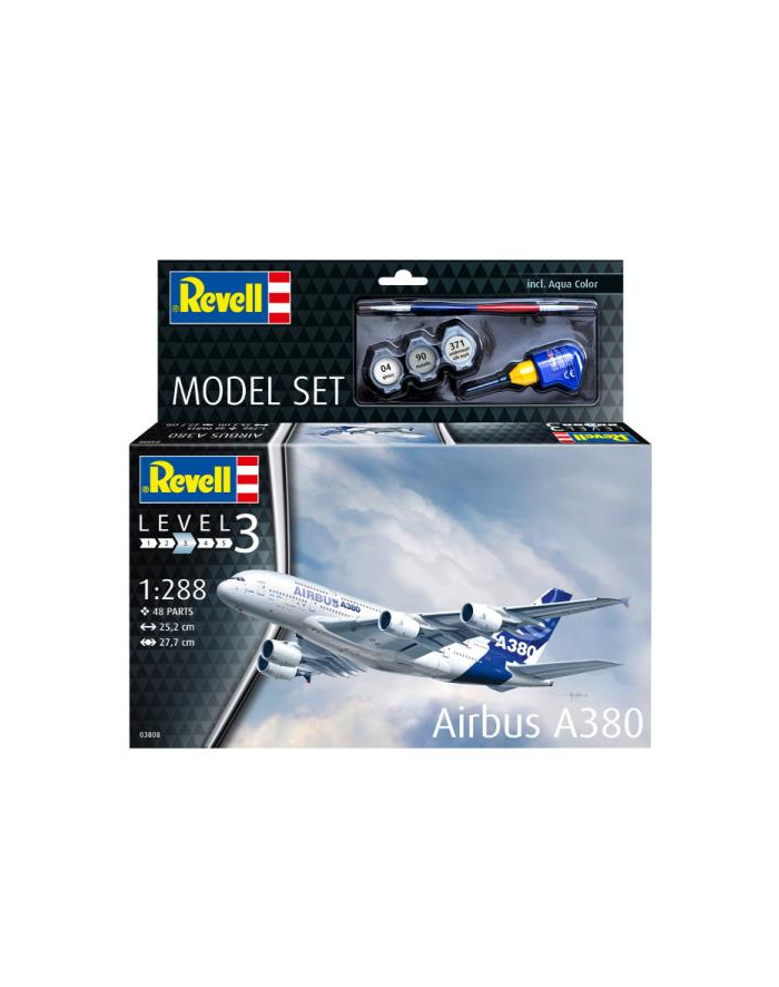 cobi Model do sklejania Revell 63808 1:288 AIRBUS A380 Zestaw główny