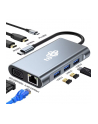 tb Adapter USB C 8w1 HDMIx2 USB VGA RJ45 PD - nr 2