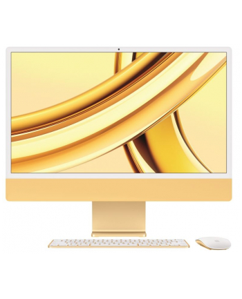 apple iMac 24 cale: M3 8/10, 8GB, 256GB - Żółty