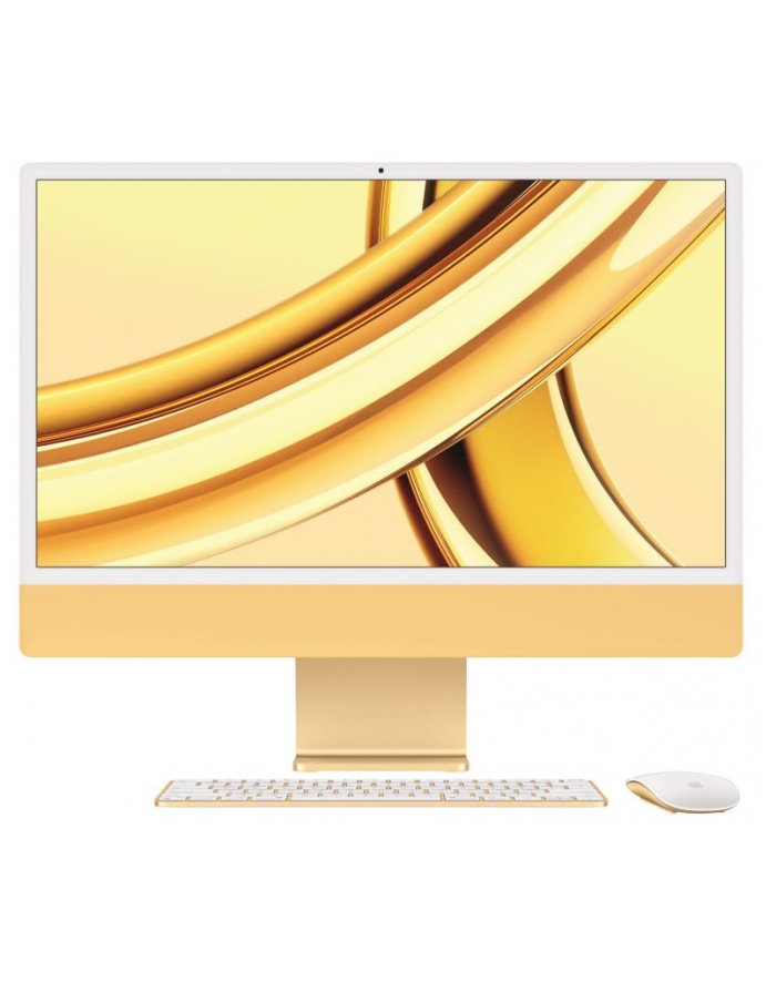apple iMac 24 cale: M3 8/10, 8GB, 256GB - Żółty główny