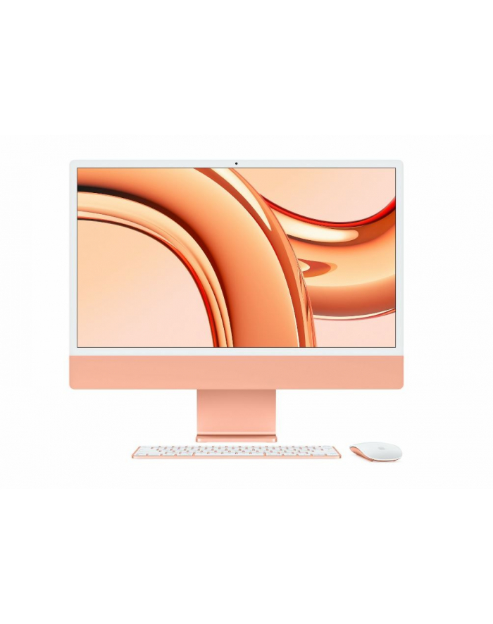 apple iMac 24 cale: M3 8/10, 8GB, 256GB - Pomarańczowy główny