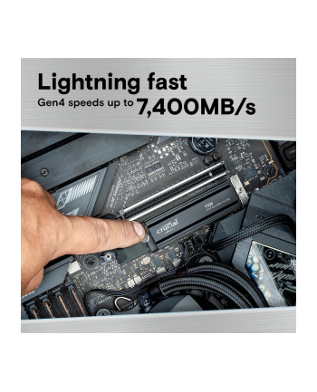Crucial T500 1TB (Kolor: CZARNY, PCIe 4.0 x4, NVMe, M.2 2280, with heatsink) nr 2