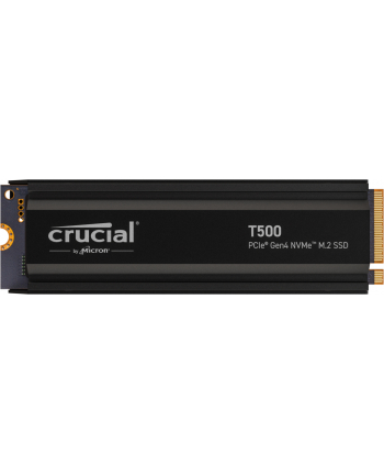 Crucial T500 1TB (Kolor: CZARNY, PCIe 4.0 x4, NVMe, M.2 2280, with heatsink)