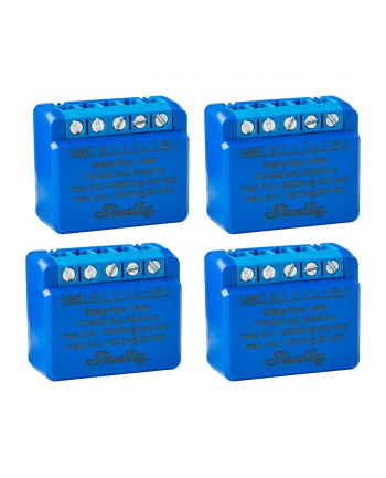 Shelly Plus 1 Mini Gen3 Economy Pack, Relay (Blue, Pack of 4)